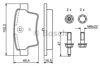 Колодки на тормоз задний дисковый 0986494199 BOSCH