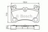 Колодки тормозные дисковые комплект 0986494205 BOSCH