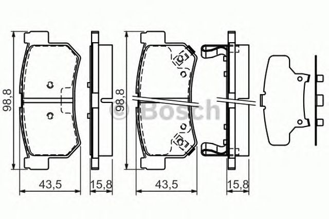 0986494237 Задние тормозные колодки купить Чернигов