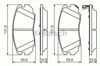 Колодки тормозные передние дисковые 0986494279 BOSCH