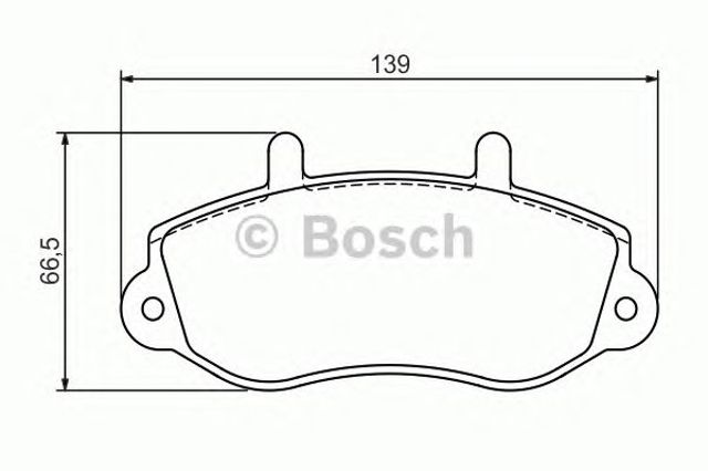 BOSCH 0986494288 Передние тормозные колодки в наличии Житомир