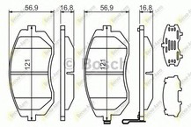 BOSCH 0986494315 Колодки тормозные передние дисковые в наличии Ровно