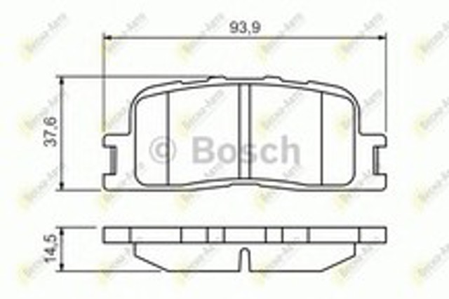 BOSCH 0986494359 Задние тормозные колодки в наличии Днепр