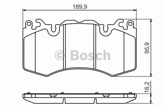BOSCH 0986494440 Колодки тормозные передние дисковые в наличии Хмельницкий
