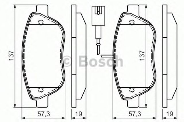 0986494464 BOSCH Колодки тормозные передние дисковые купить в Днепр