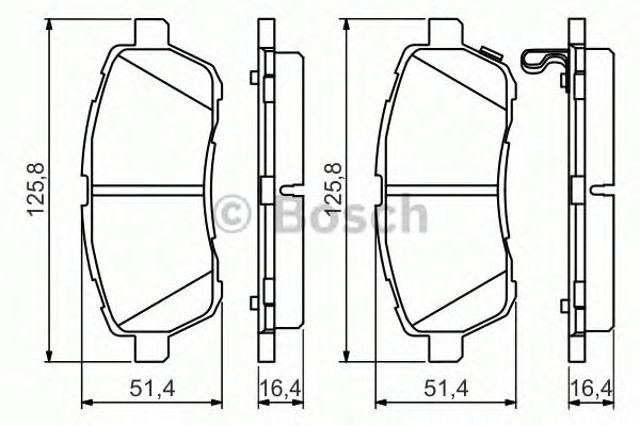 BOSCH 0986494574 Передние тормозные колодки в наличии Запорожье