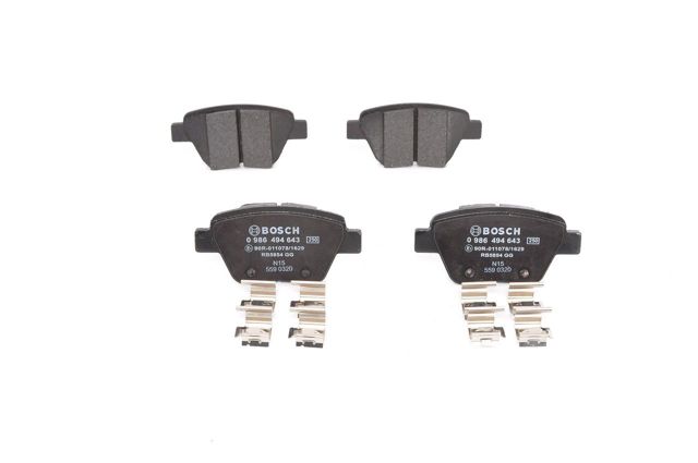 0986494643 BOSCH Колодки тормозные задние дисковые купить в Украина