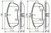 Передние тормозные колодки 0986495104 BOSCH