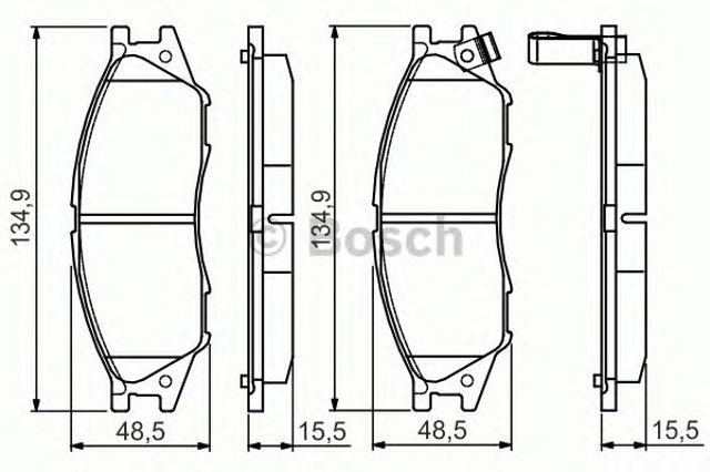 0986495146 BOSCH Передние тормозные колодки купить в Николаев
