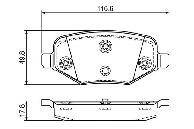 Колодки дисковые  0986495385 BOSCH