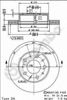 Передний тормозной диск 09893210 BREMBO