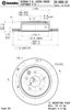 Задний тормозной диск 09896920 BREMBO