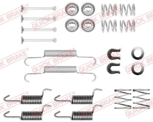1050010 QUICK BRAKE Монтажный комплект задних барабанных колодок купить в Чернигов