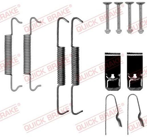 1050027 QUICK BRAKE Монтажный комплект задних барабанных колодок купить в Сумы