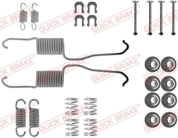 QUICK BRAKE 1050684 Монтажный комплект задних барабанных колодок в наличии Киев