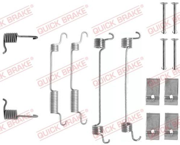 Комплект монтажный задних барабанных колодок 1050735 QUICK BRAKE