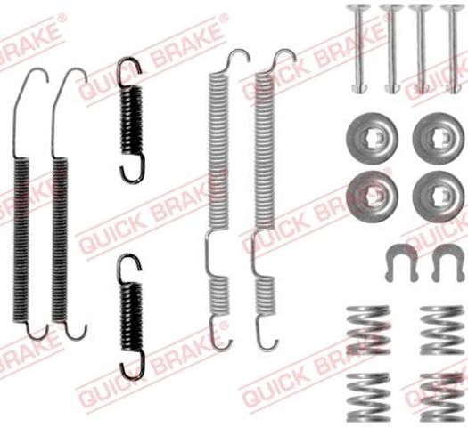 QUICK BRAKE 1050760 Монтажный комплект задних барабанных колодок в наличии Тернополь