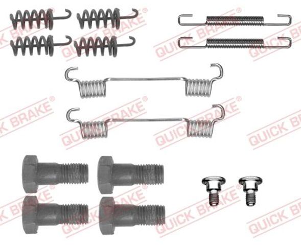 Монтажный комплект задних барабанных колодок 1050867 QUICK BRAKE