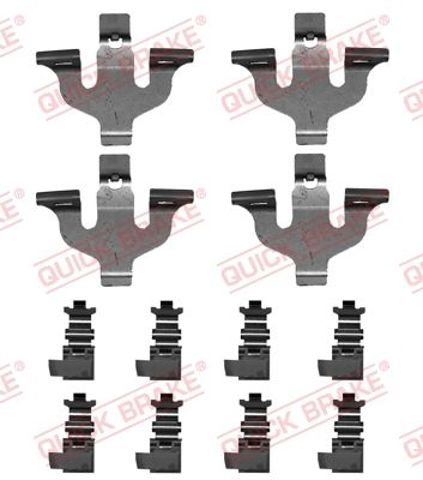 1090066 QUICK BRAKE Комплект пружинок крепления дисковых колодок передних купить в Хмельницкий