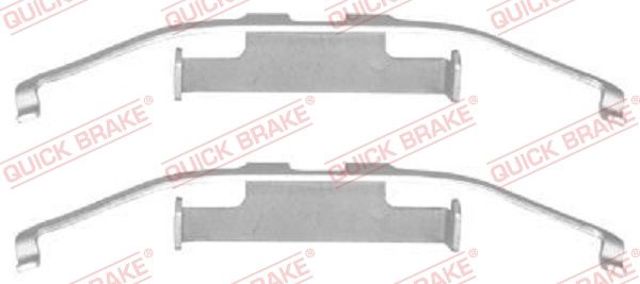 QUICK BRAKE 1091097 Комплект пружинок крепления дисковых колодок задних в наличии Каменское
