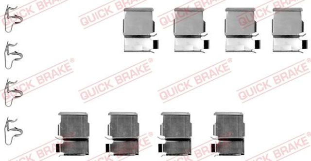 QUICK BRAKE 1091133 Комплект пружинок крепления дисковых колодок задних в наличии Харьков