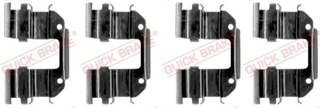 1091285 QUICK BRAKE Комплект пружинок крепления дисковых колодок передних купить в Каменское