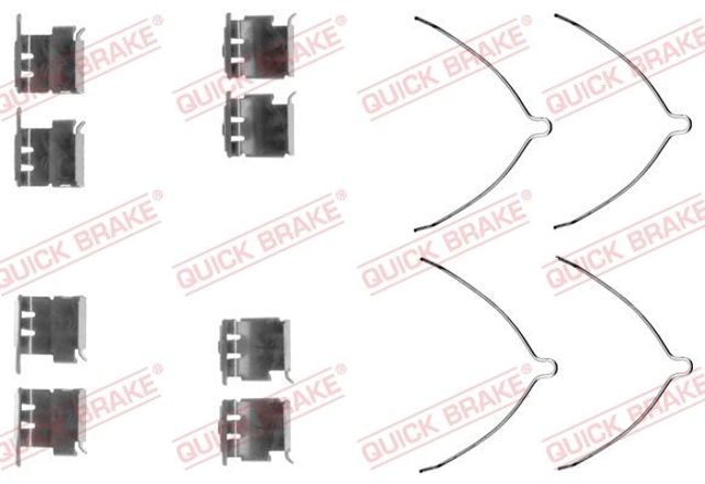 Комплект пружинок крепления дисковых передних колодок 1091289 QUICK BRAKE
