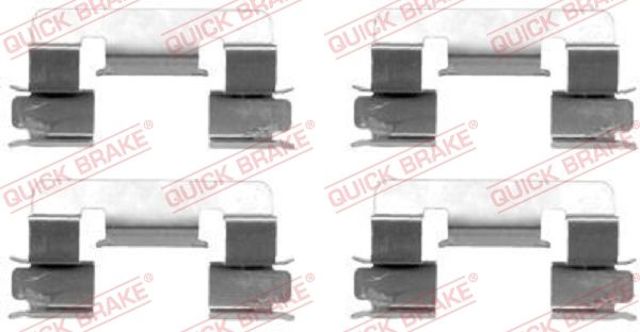 QUICK BRAKE 1091293 Комплект пружинок крепления дисковых колодок передних в наличии Черновцы