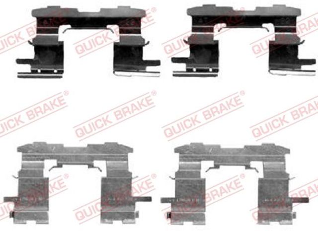 QUICK BRAKE 1091631 Комплект пружинок крепления дисковых колодок передних в наличии Черкассы