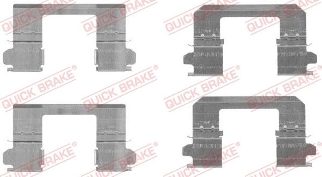 QUICK BRAKE 1091736 Комплект пружинок крепления дисковых колодок передних в наличии Одесса