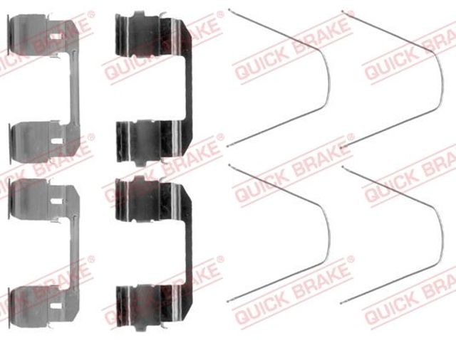 Пластина противоскрипная крепления тормозной колодки, передней 1091743 QUICK BRAKE