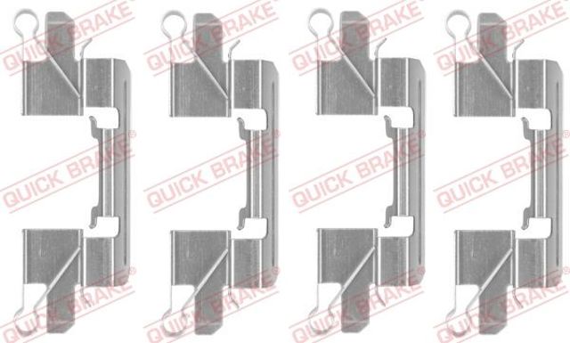 QUICK BRAKE 1091769 Комплект пружинок крепления дисковых колодок передних в наличии Запорожье