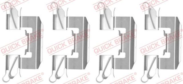 QUICK BRAKE 1091772 Комплект пружинок крепления дисковых колодок передних в наличии Тернополь