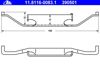 Комплект пружинок крепления передних дисковых колодок 11811600831 ATE