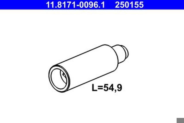 Направляющий болт, корпус скобы тормоза, bmw 5-7, x5, x6  mb e (w211), gl (x164), m (w164), s (w220)  vw t5 11.8171-0096.1