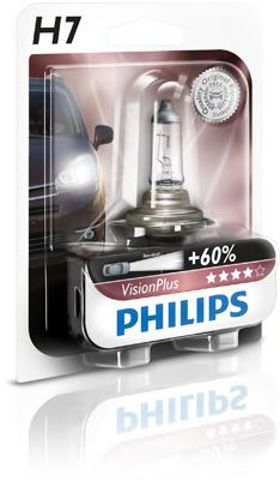Лампа галогенная philips visionplus +60% h7 12v 55w 12972VPB1