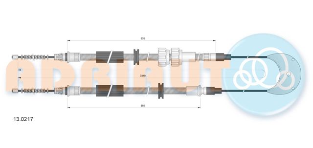 130217 ADRIAUTO Задний трос ручника купить в Харьков