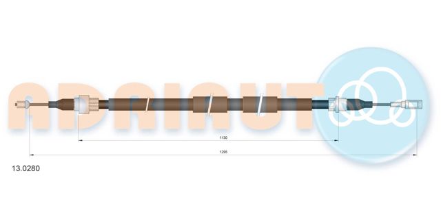 Задний трос ручника 130280 ADRIAUTO