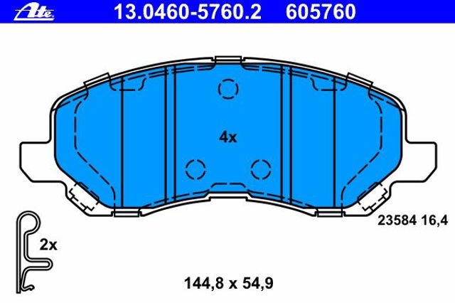 Колодки Dodge Caliber SXT