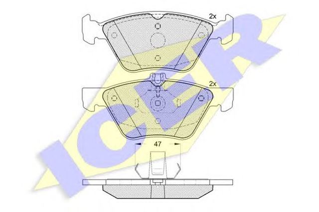 Колодки 181159 ICER