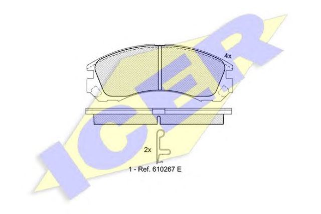 Колодки 181358 ICER