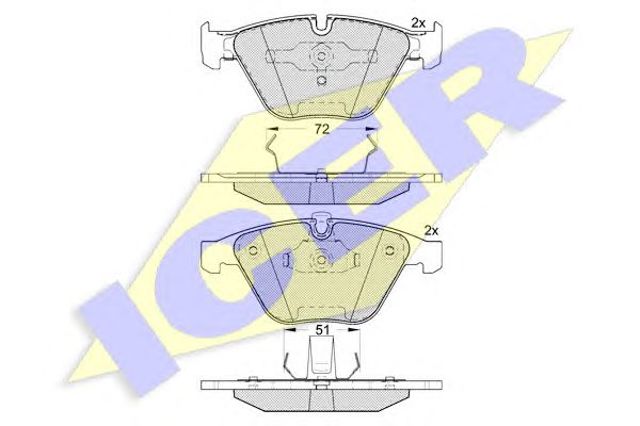 Колодки 181577 ICER