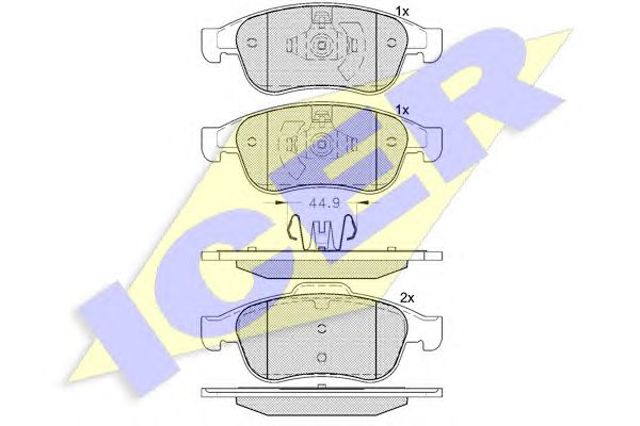 Колодки 181915 ICER