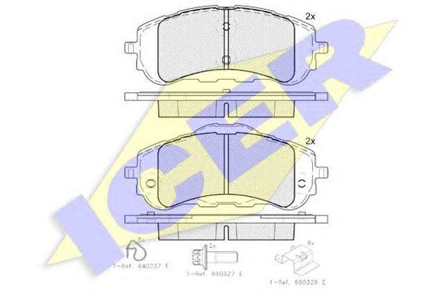 Колодки 182160 ICER