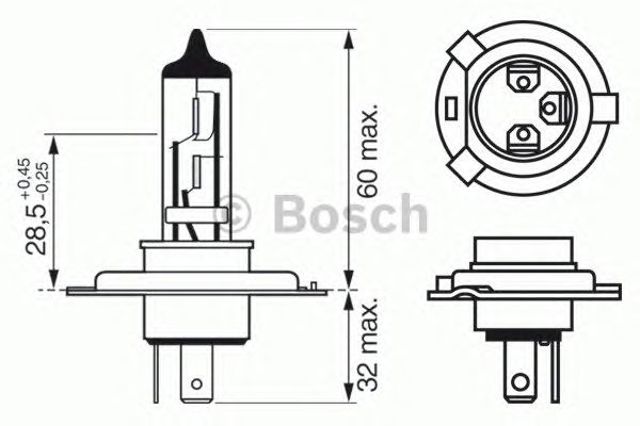 BOSCH 1987302049 Лампочка галогенная в наличии Павлоград