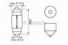 Лампа накаливания c10w 12v 10w 1 987 302 227