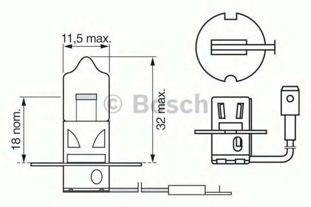 1987302431 BOSCH Лампочка галогенная купить в Киев