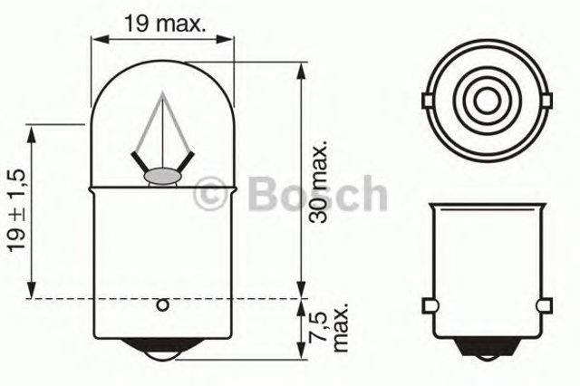 BOSCH 1987302510 Лампочка в наличии Ирпень