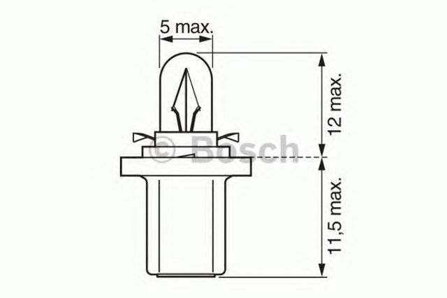 BOSCH 1987302514 Лампочка щитка (панели приборов) в наличии Винница