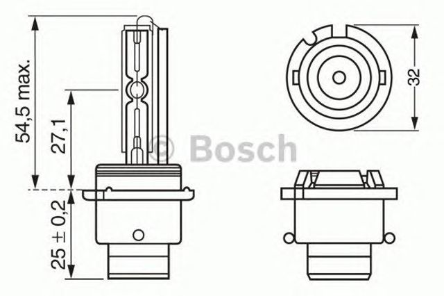 1987302903 BOSCH Лампочка ксеноновая купить в Днепр